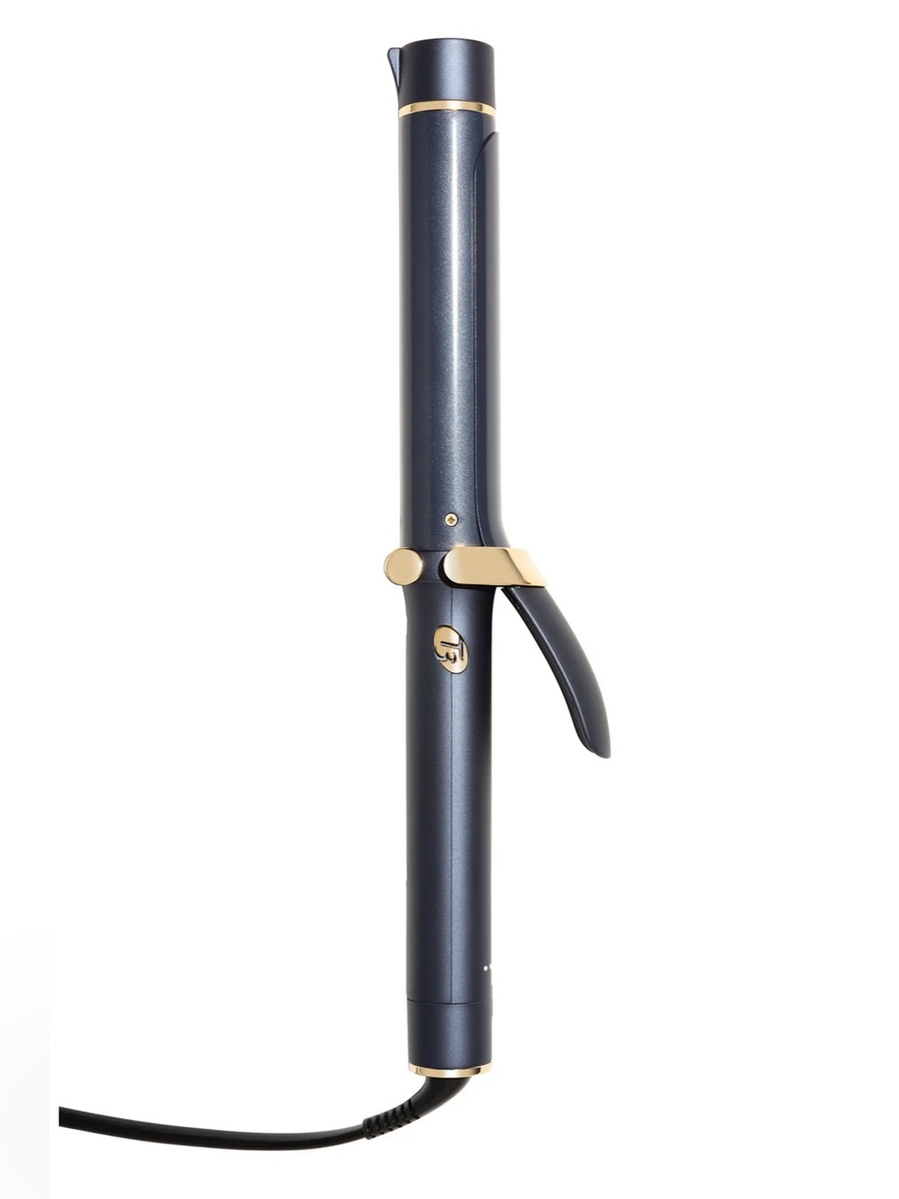 T3 SinglePass 1.25” Curling Iron in Navy with Gold